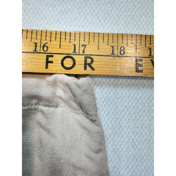 Calvin Klein Jeans Womens Mini Skirt Size 10 Beige Drawstring Slits Casual Y2K - Picture 5 of 8